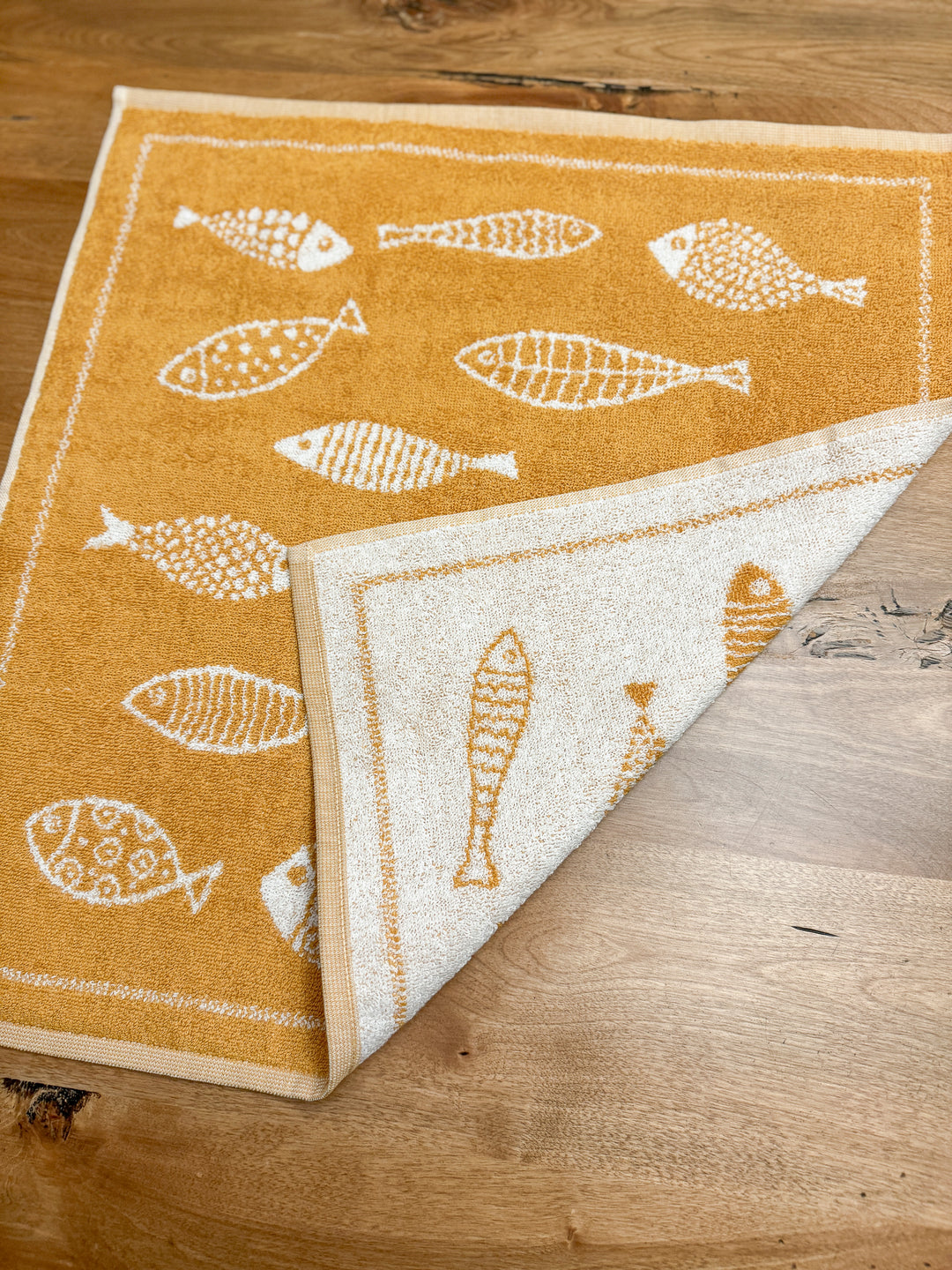 Coastal Kitchen Towels Set Nautical Towels Fish Kitchen Towels Seashell - View #5