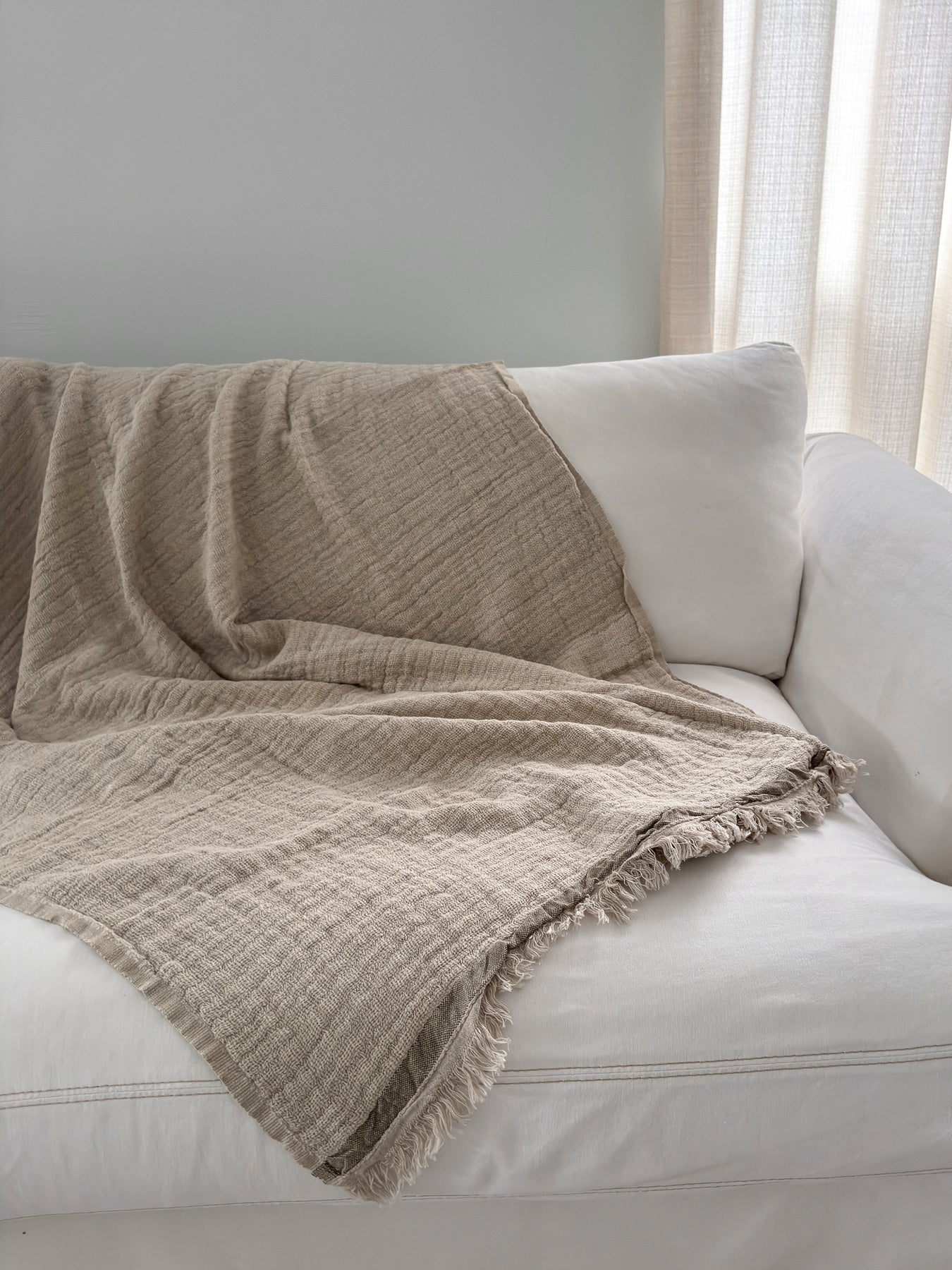 Throws Texture Vintage Texture Linen Stripe Throw – Anaya