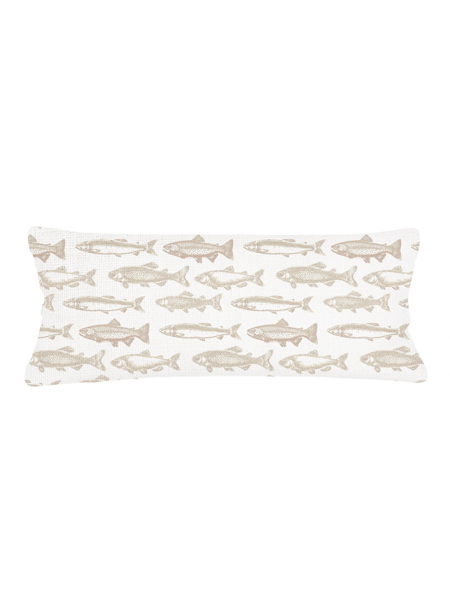 School of Fish Linen Pillow – Anaya