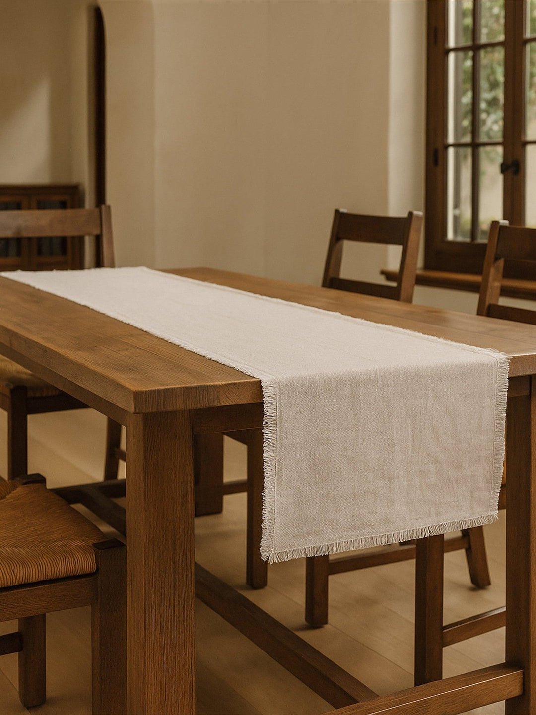 So Soft Linen Fringe Table Runner – Anaya
