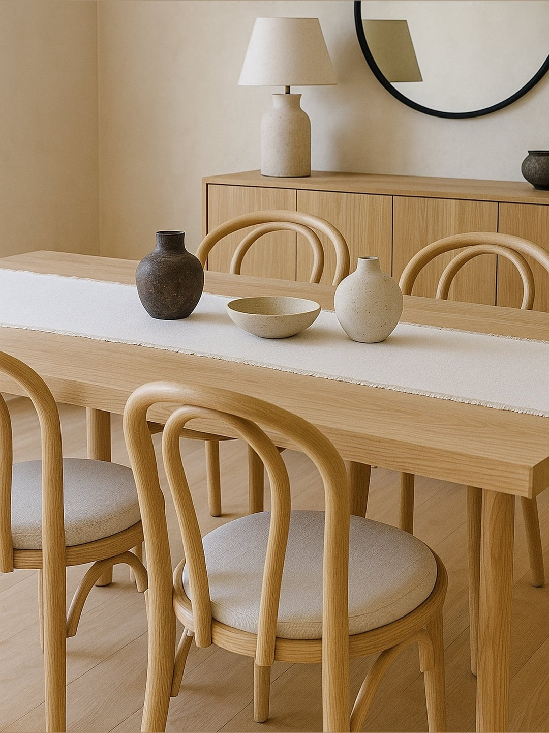 table runner 「金彩南蛮船」　帯リメイク　正絹　タッセル付 So Soft Fringe Linen Table Runner – Anaya