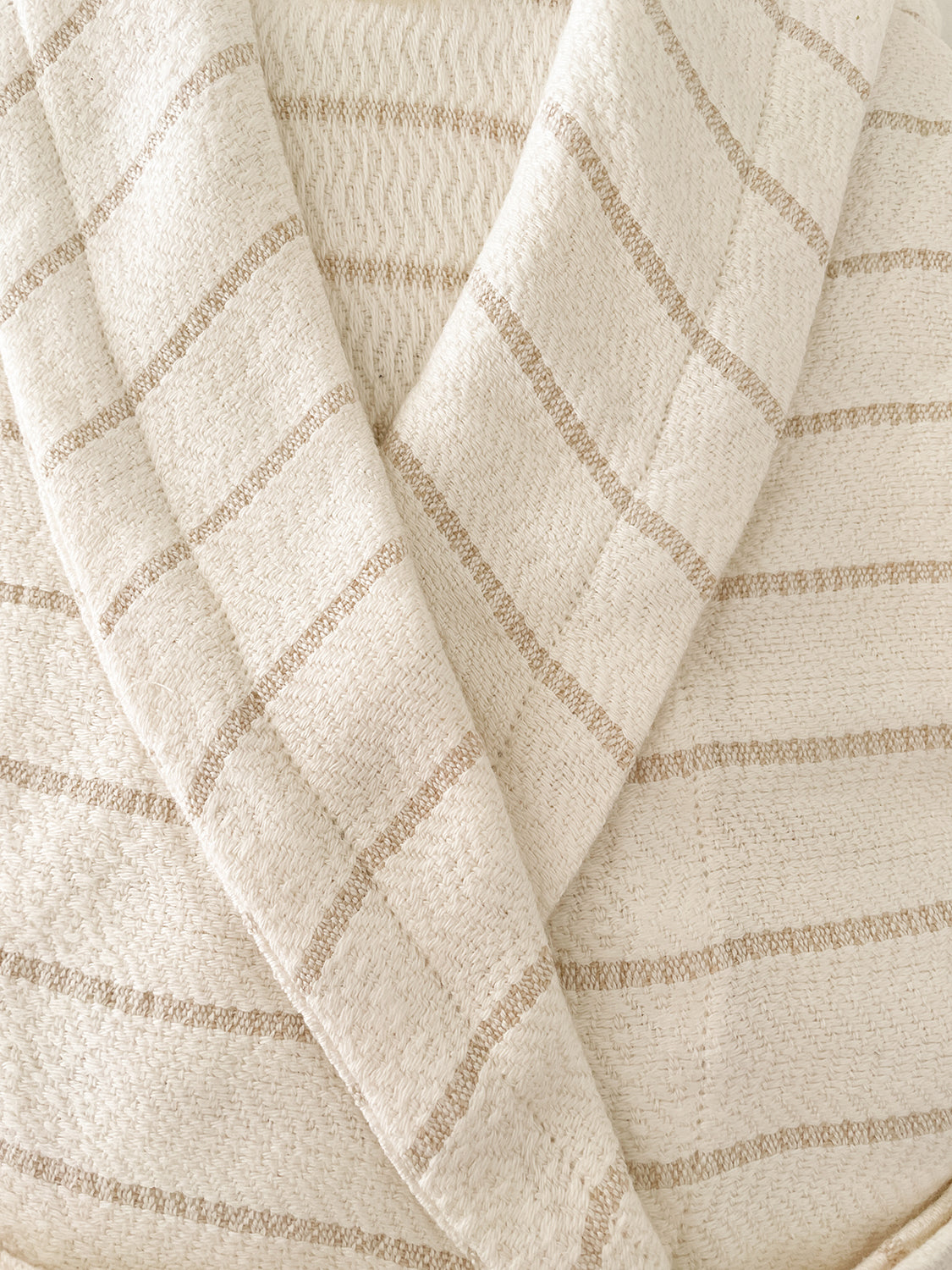 Luxe Bamboo Striped Robe – Anaya